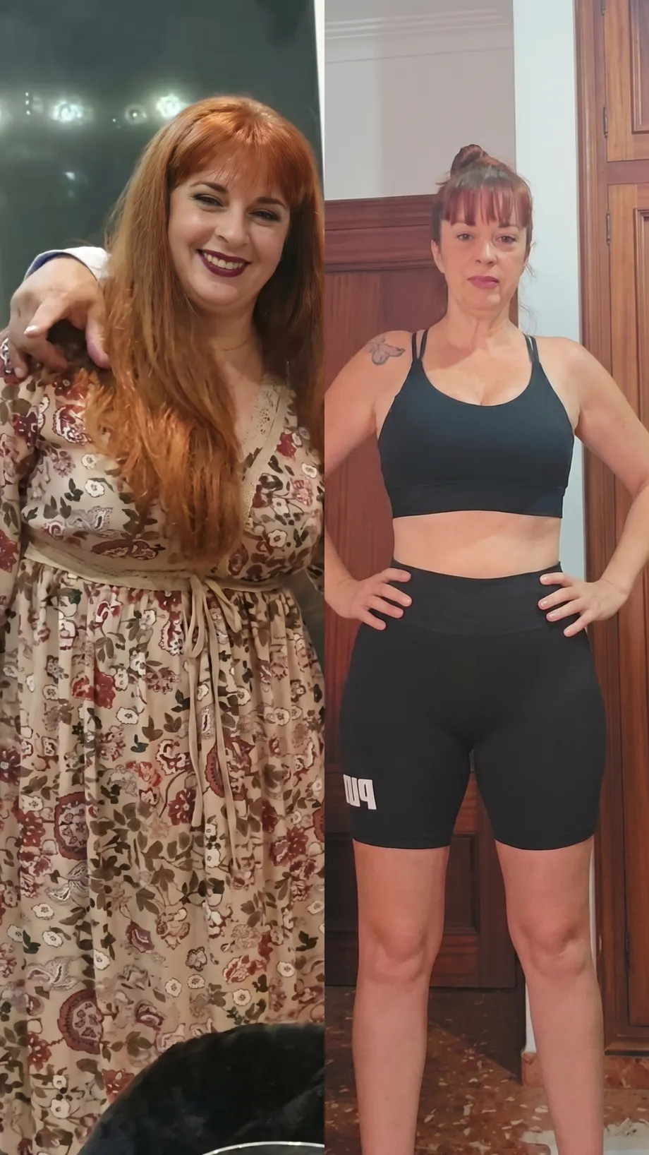 Antes e depois de aluna acompanhada individualmente